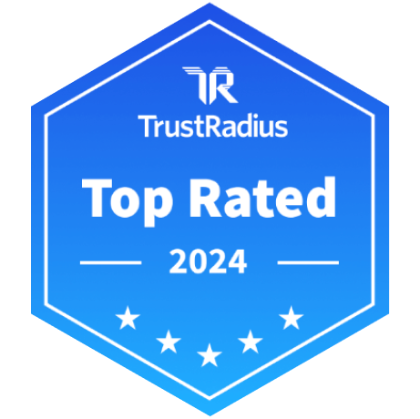 Trust radius badge for top product 2024
